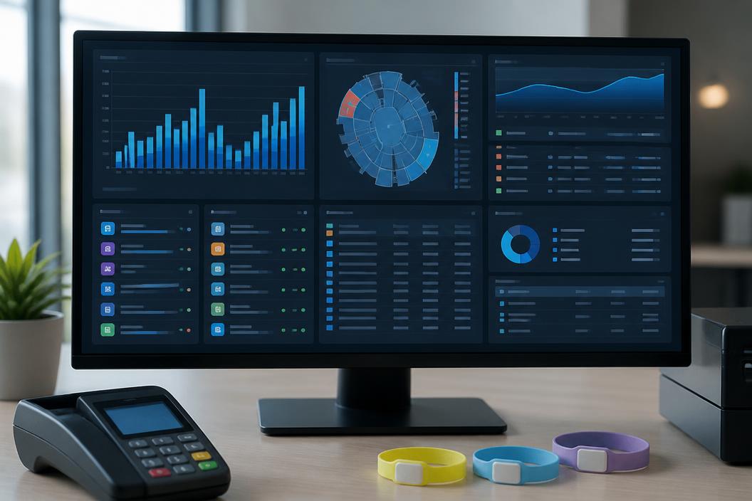 Backoffice de gestão de evento com dashboards de vendas e relatórios em tempo real
